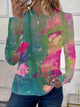 Women’s Graphic Nature Inspired Top | Long Sleeve