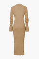 Women’s Long Sleeve Ribbed Dress | Maxi