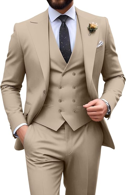 Men’s 3-Piece Slim Fit Suit | Formal Wedding