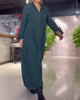 Women's Loose Dress with Slit | Maxi