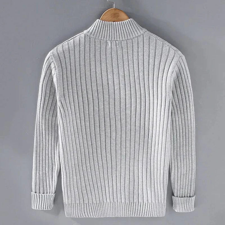 Men’s Ribbed Knit Cardigan | Classic Fit