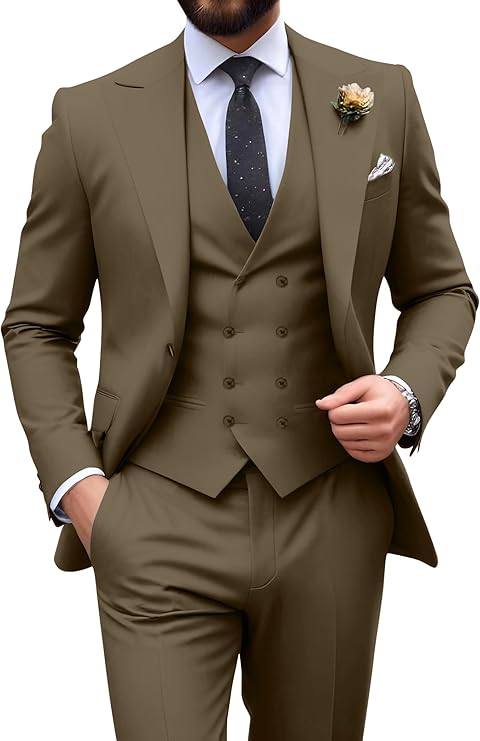 Men’s 3-Piece Slim Fit Suit | Formal Wedding