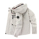 Men’s Mid-Length Windbreaker Jacket | Hooded