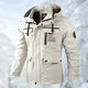 Men’s Mid-Length Windbreaker Jacket | Hooded