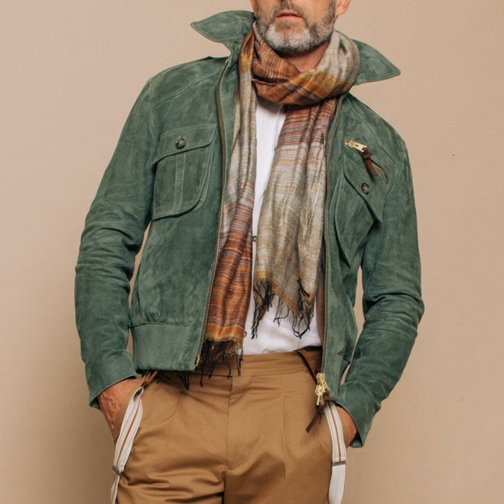 Connor - Men's Retro Lapel Zipper Jacket