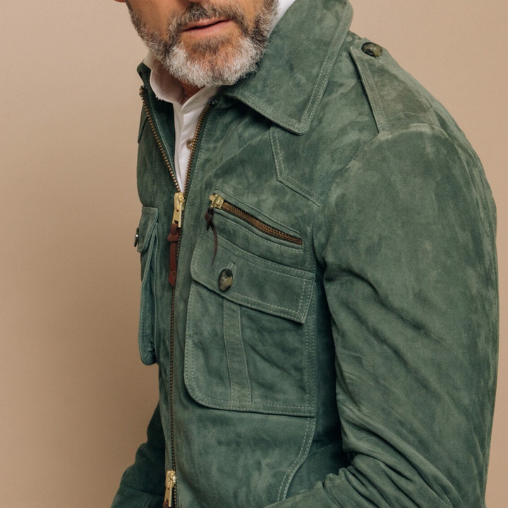 Connor - Men's Retro Lapel Zipper Jacket