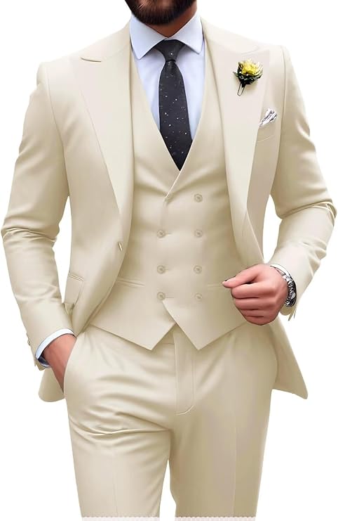 Men’s 3-Piece Slim Fit Suit | Formal Wedding