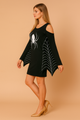 Women’s Halloween Costume Dress | Spider & Web Print