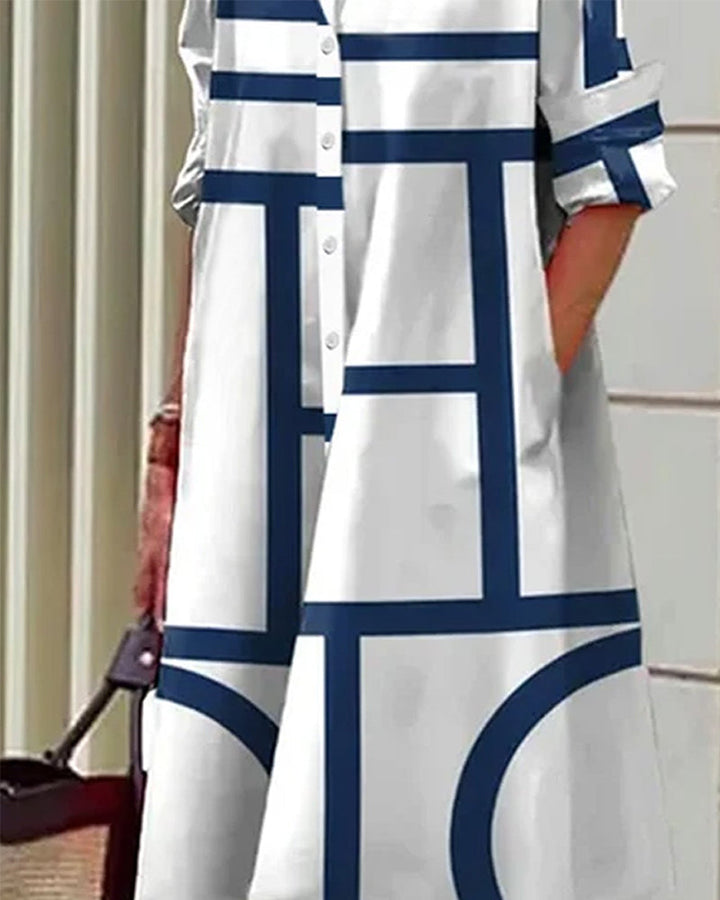 Women’s Graphic Shirt Dress | Button-Up