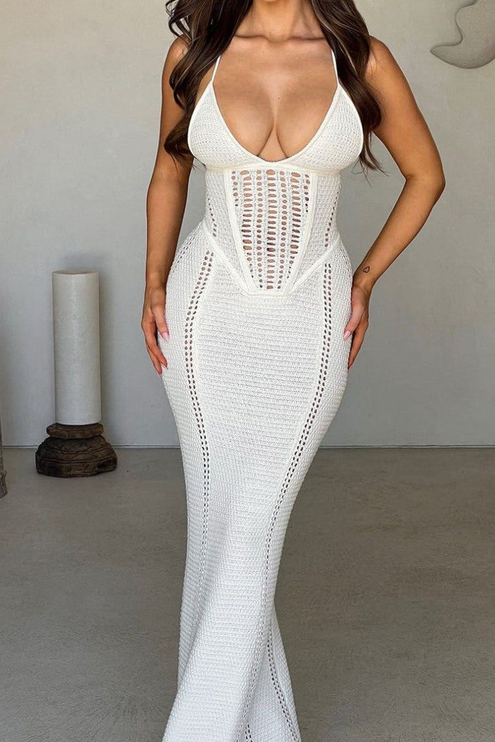 Women’s Crochet Bodycon Dress | Maxi