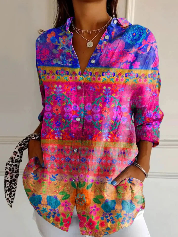 Women’s Printed Shirt | Button Up