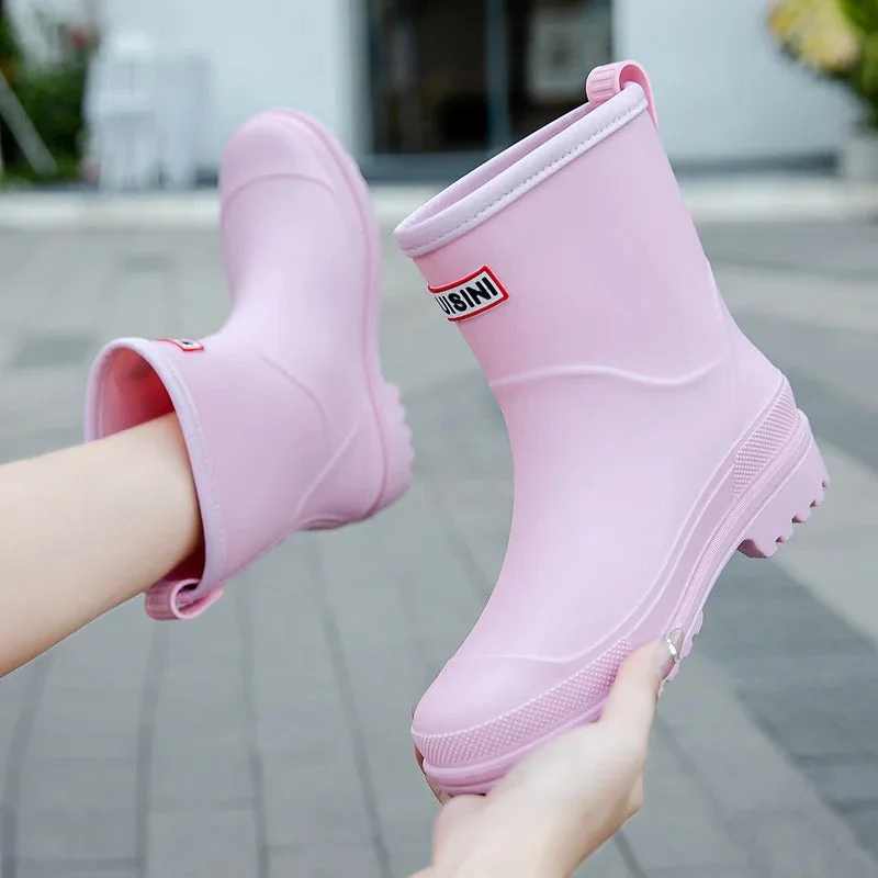 Women’s Mid-Calf Rain Boots | Slip-On