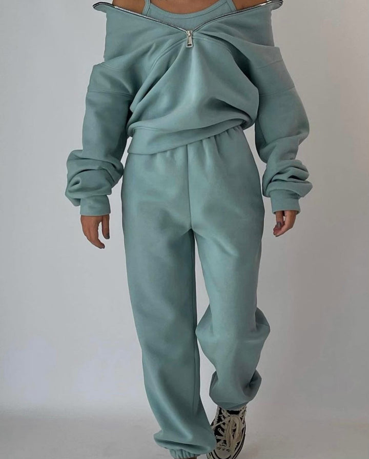 Women’s Half Zip Tracksuit | Two Piece
