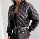 Women’s Quilted Bomber Jacket | Casual