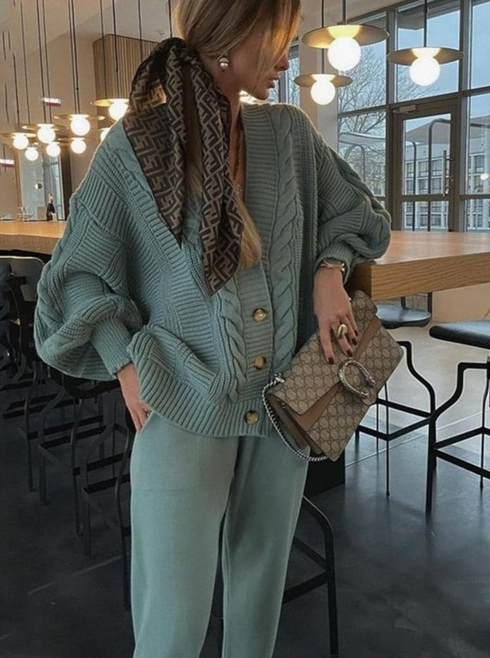 Women’s Lounge Set | Button Cardigan & Joggers