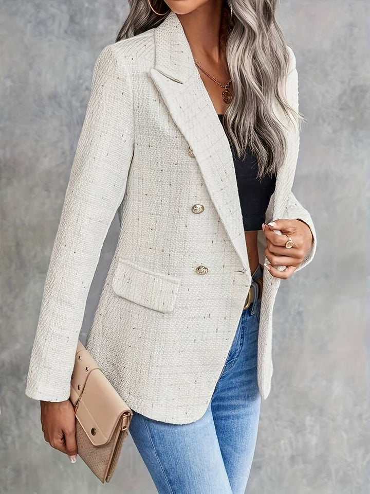 Women’s Buttoned Long Sleeve Blazer | Structured
