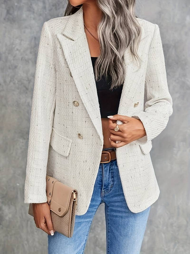 Women’s Buttoned Long Sleeve Blazer | Structured