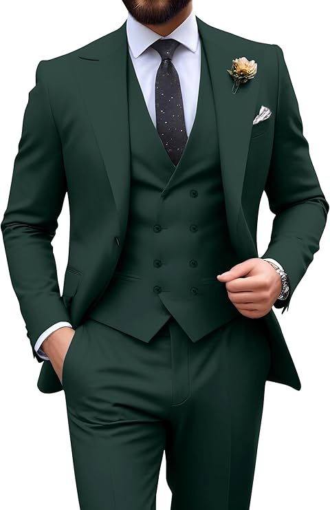 Men’s 3-Piece Slim Fit Suit | Formal Wedding