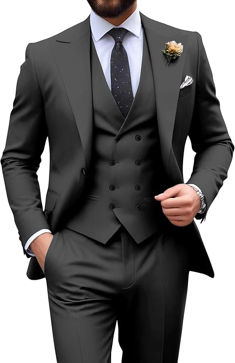 Men’s 3-Piece Slim Fit Suit | Formal Wedding