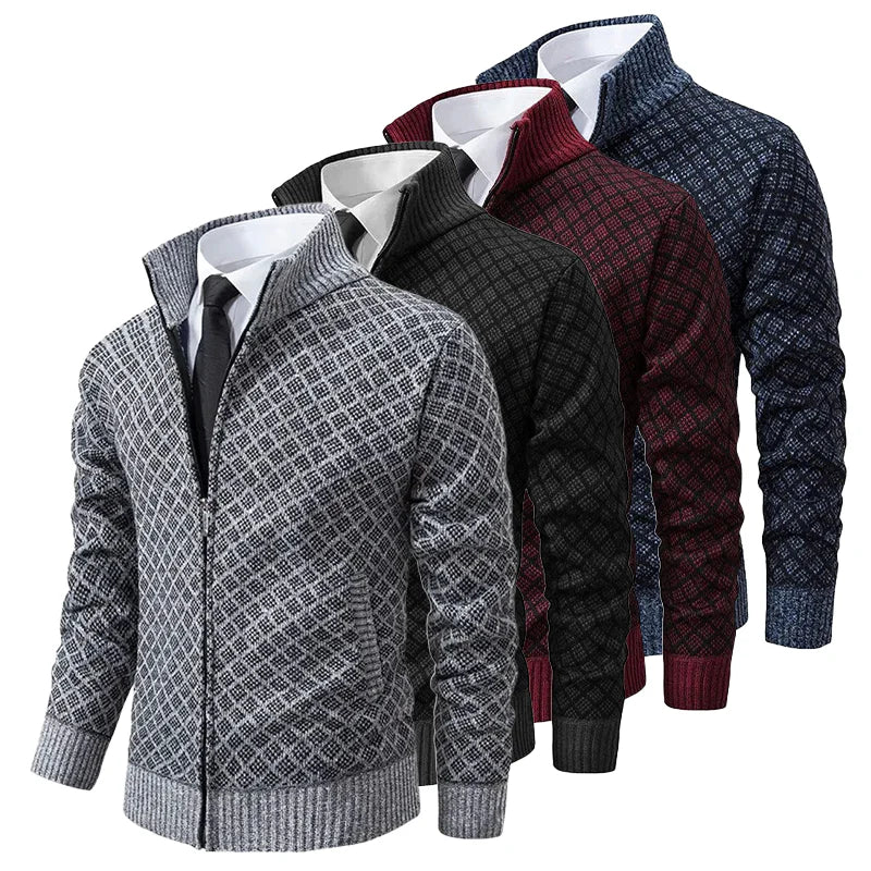 Brandon - Men's Wool Vest With Zippered Side Pockets