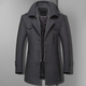 Men’s Double Breasted Winter Coat | Slim Fit
