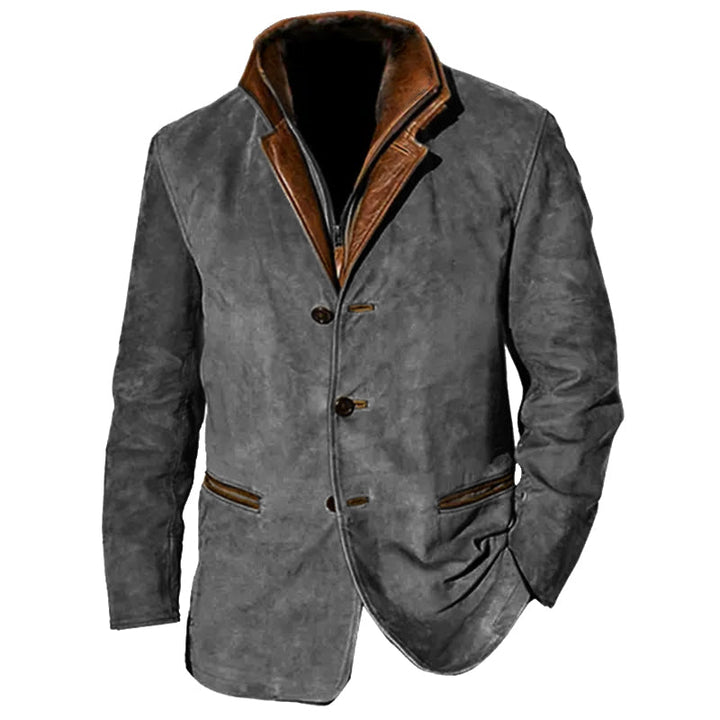 Hamza - Men's Classic Leather Jacket