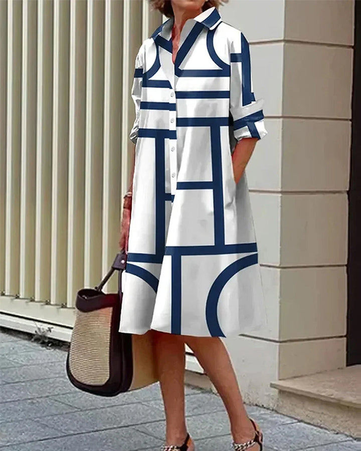 Women’s Graphic Shirt Dress | Button-Up