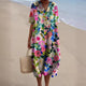 Women’s Loose V-Neck Dress | Midi