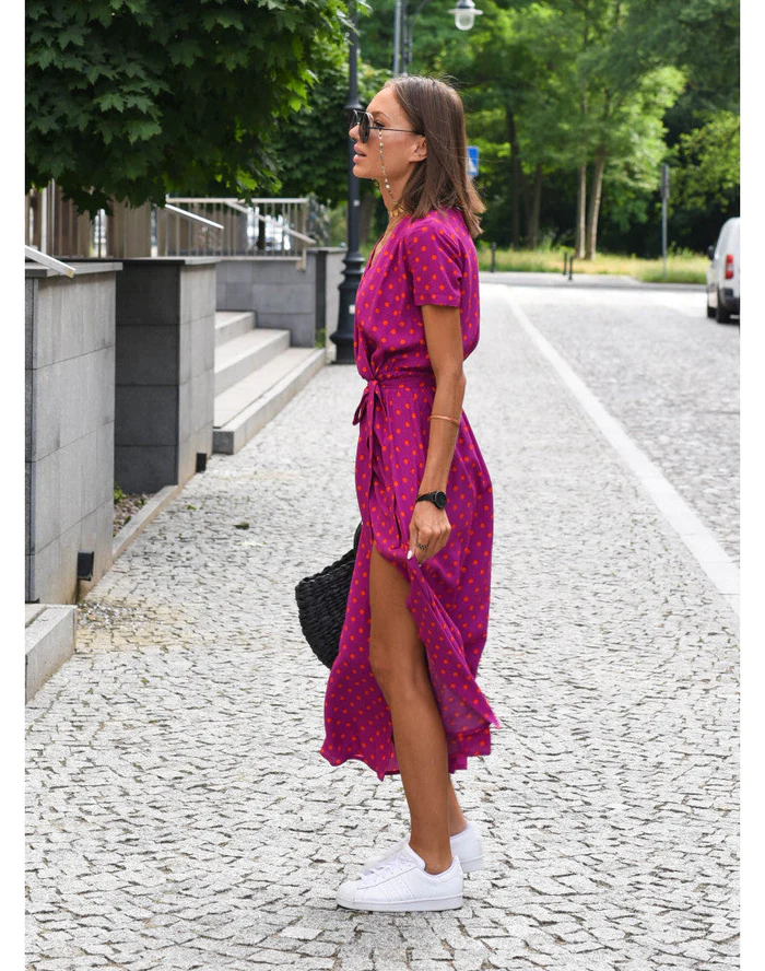 Women’s Short Sleeve Wrap Dress | Maxi