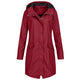 Women’s Long Rain Jacket | Windproof