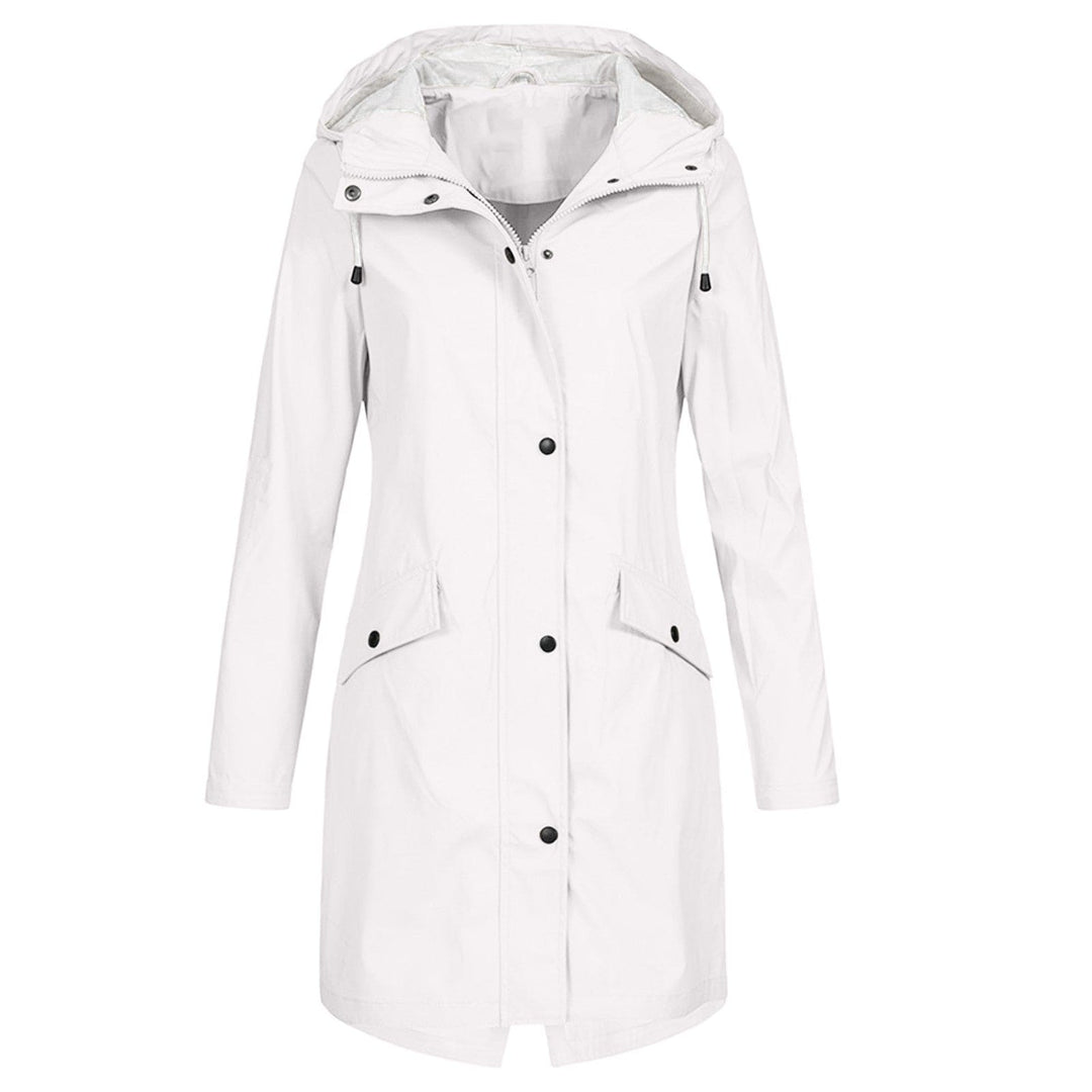 Women’s Long Rain Jacket | Windproof