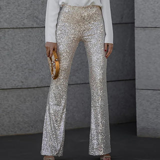 Women's Sequin Flare Pants | Party Wear