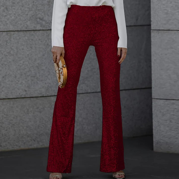 Women's Sequin Flare Pants | Party Wear