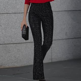 Women's Sequin Flare Pants | Party Wear