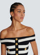 Women’s Striped Off Shoulder Set | Two Piece