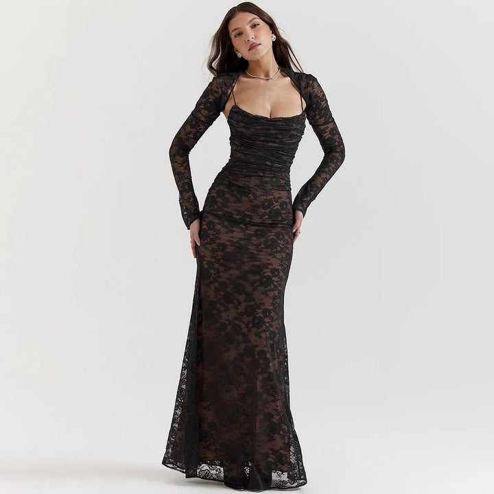 Women’s Lace Evening Dress | Maxi