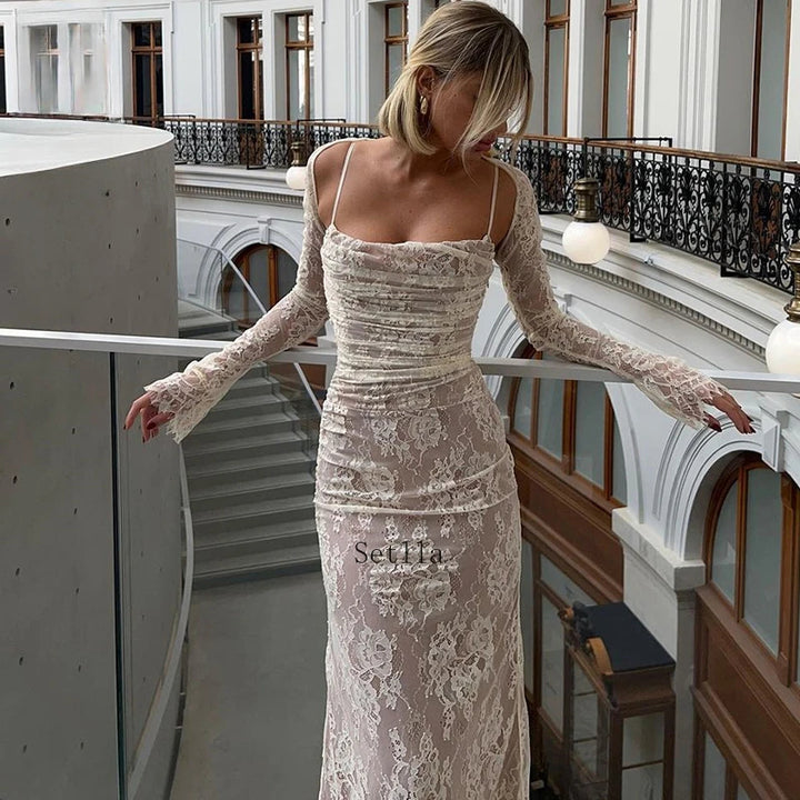 Women’s Lace Evening Dress | Maxi
