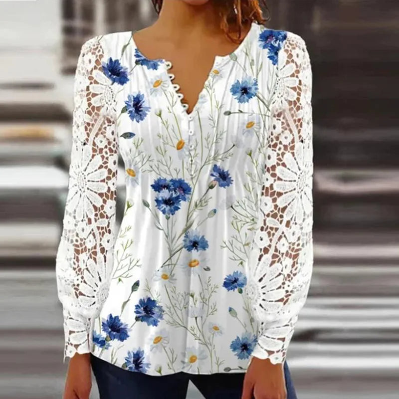 Women’s Long Sleeve Blouse | Floral