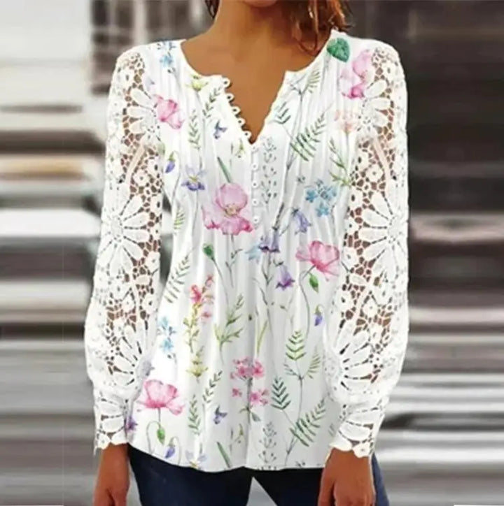 Women’s Long Sleeve Blouse | Floral