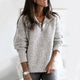 Women’s Quarter Zip Sweater | Knitted