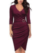 Women’s Elegant Belted Dress | Midi