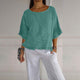 Women’s Ruffle Hem Blouse | Loose Fit