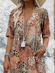 Women's Dress with V-Neck | Midi