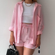 Women's Shirt and Shorts Set | Two Piece
