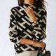 Women’s Geometric Pattern Sweater | Long Sleeve