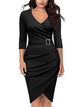 Women’s Elegant Belted Dress | Midi