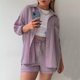 Women's Shirt and Shorts Set | Two Piece