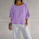 Women’s Ruffle Hem Blouse | Loose Fit