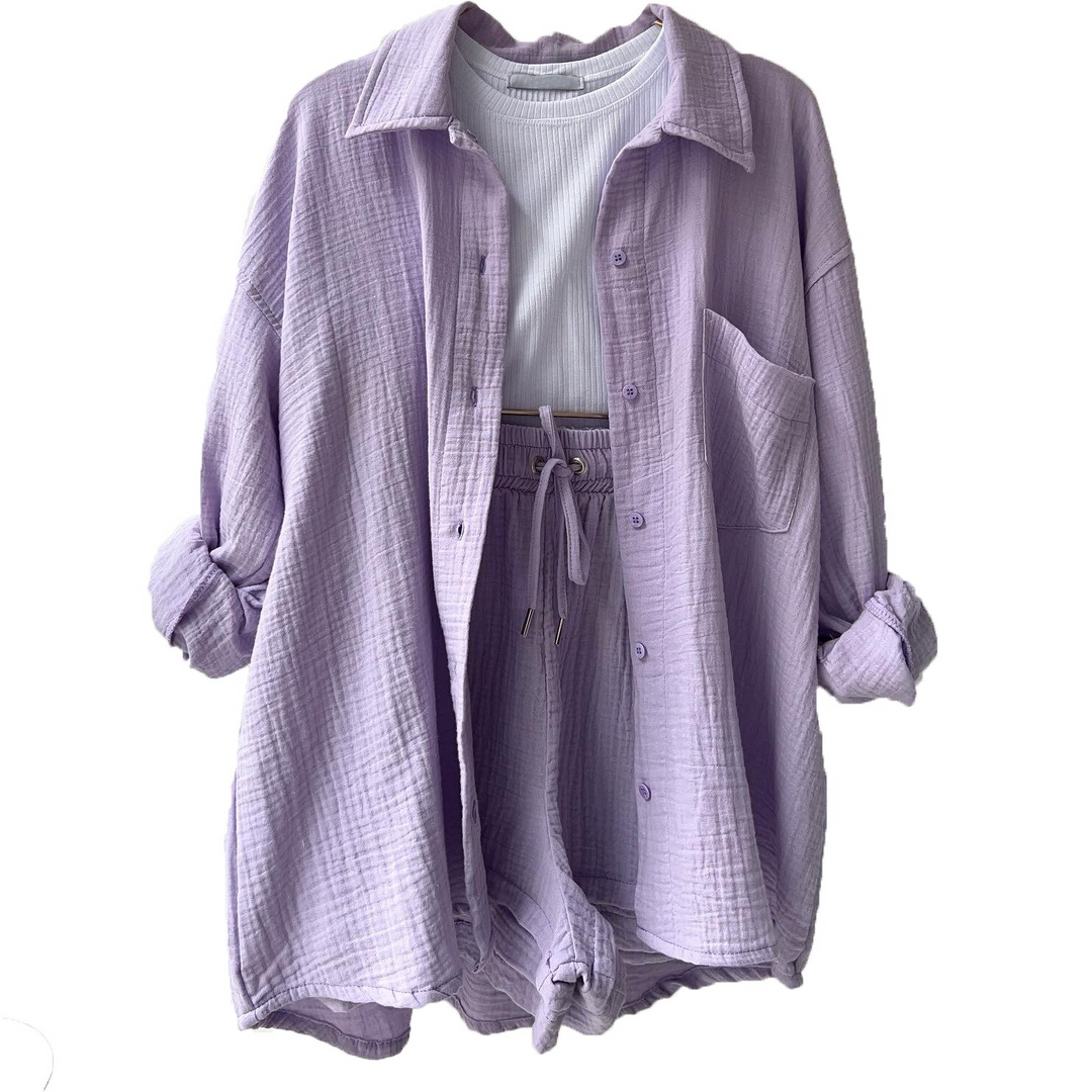 Women's Shirt and Shorts Set | Two Piece