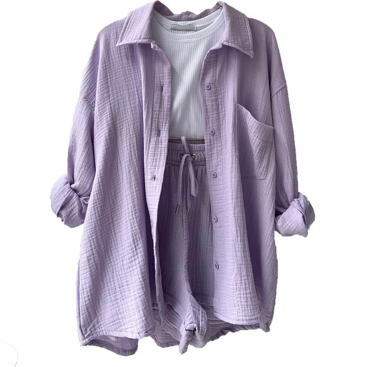 Women's Shirt and Shorts Set | Two Piece